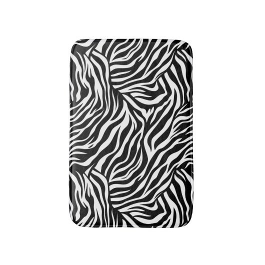 Zebra Animal Print Badmat (Voorkant Verticaal)