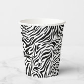 Zebra Animal Print Papier beker (Achterkant)