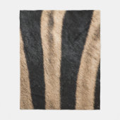 ZEBRA ANIMAL PRINT STRIPE FLEECE DEKEN (Voorkant)
