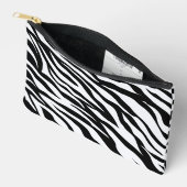 Zebra Animal Print Zwart-wit Safari Etui (Open)