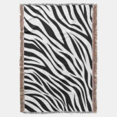Zebra Animal Skin Print Pattern-15391 Deken (Voorkant Verticaal)
