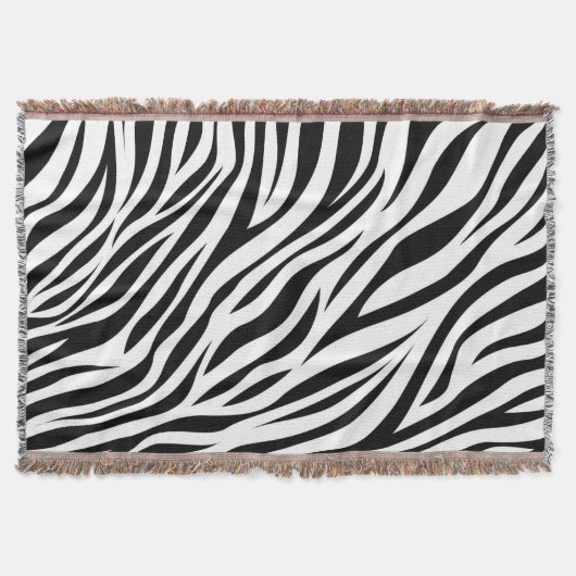 Zebra Animal Skin Print Pattern-15391 Deken (Voorkant)