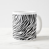Zebra Animal Skin Print Pattern-15391 Grote Koffiekop (Voorkant rechts)