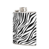 Zebra Animal Skin Print Pattern-15391 Heupfles (Links)