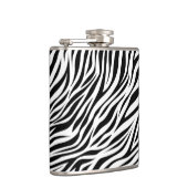 Zebra Animal Skin Print Pattern-15391 Heupfles (Rechts)