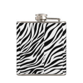 Zebra Animal Skin Print Pattern-15391 Heupfles (Achterkant)