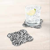 Zebra Animal Skin Print Pattern-15391 Kartonnen Onderzetters (Insitu)