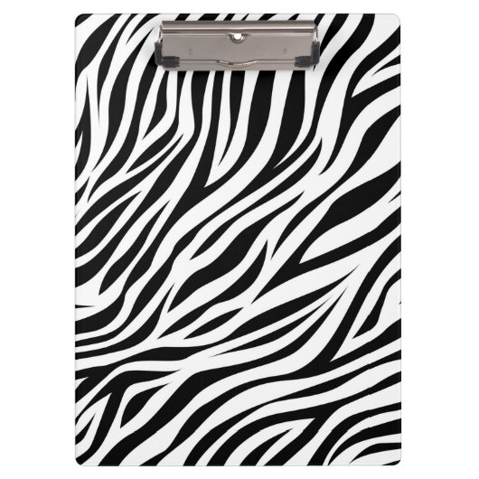 Zebra Animal Skin Print Pattern-15391 Klembord (Voorkant)