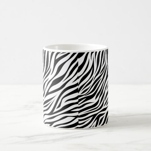 Zebra Animal Skin Print Pattern-15391 Koffiemok (Center)