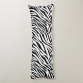 Zebra Animal Skin Print Pattern-15391 Lichaamskussen (Achterkant (Verticaal))