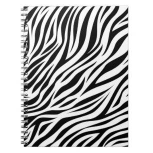 Zebra Animal Skin Print Pattern-15391 Notitieboek
