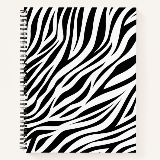 Zebra Animal Skin Print Pattern-15391 Notitieboek (Voorkant)