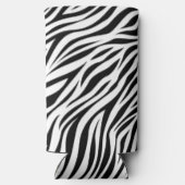 Zebra Animal Skin Print Pattern-15391 Seltzer Blikjeskoeler (Achterkant)