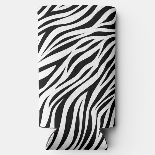 Zebra Animal Skin Print Pattern-15391 Seltzer Blikjeskoeler (Achterkant)