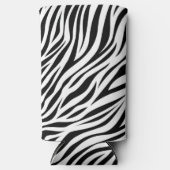 Zebra Animal Skin Print Pattern-15391 Seltzer Blikjeskoeler (Voorkant)