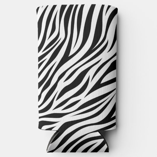 Zebra Animal Skin Print Pattern-15391 Seltzer Blikjeskoeler (Voorkant)