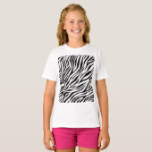 Zebra Animal Skin Print Pattern-15391 T-shirt (Voorkant volledig)