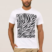 Zebra Animal Skin Print Pattern-15391 T-shirt (Voorkant)