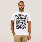 Zebra Animal Skin Print Pattern-15391 T-shirt (Voorkant volledig)