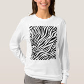Zebra Animal Skin Print Pattern-15391 T-shirt (Voorkant)