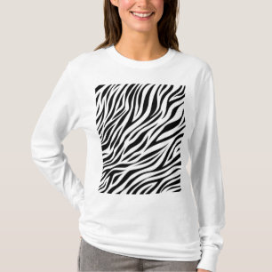 Zebra Animal Skin Print Pattern-15391 T-shirt