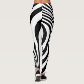 Zebra Animal Skin Texture Pattern-88 Leggings (Achterkant)