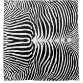 Zebra Animalprint Douchegordijn (Voorkant)