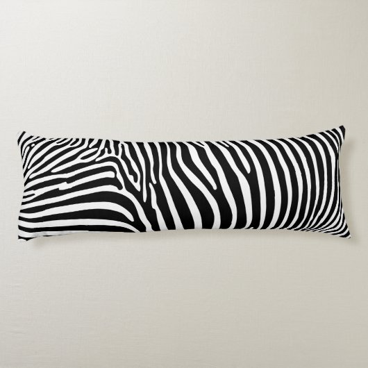 Zebra Animalprint Lichaamskussen (Achterkant)