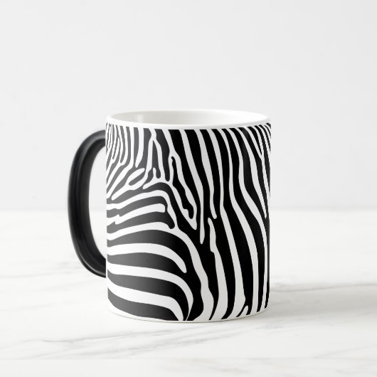 Zebra Animalprint Magische Mok (Voorkant links)