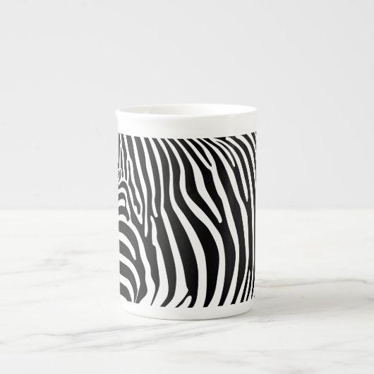 Zebra Animalprint Porselein Kop (Voorkant)