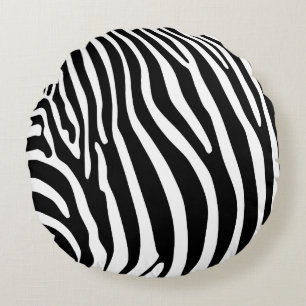 Zebra Animalprint Rond Kussen