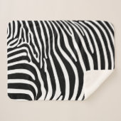 Zebra Animalprint Sherpa Deken (Voorkant (horizontaal))