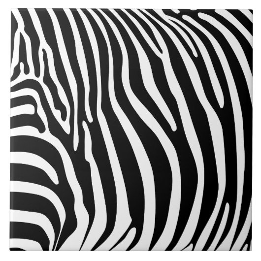 Zebra Animalprint Tegeltje (Voorkant)