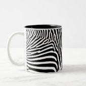 Zebra Animalprint Tweekleurige Koffiemok (Links)
