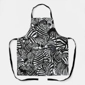 Zebra Apron Schort (Voorkant)