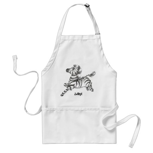 Zebra Apron Standaard Schort (Voorkant)