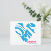 Zebra Aqua 2 Briefkaart (Staand voorkant)