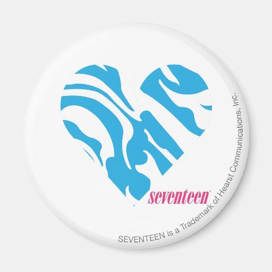 Zebra Aqua 2 Magneet (Voorkant)