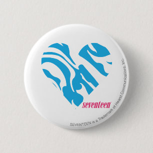 Zebra Aqua 2 Ronde Button 5,7 Cm