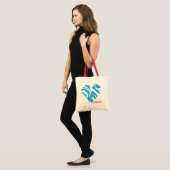 Zebra Aqua 2 Tote Bag (Voorkant (model))