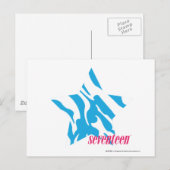 Zebra Aqua 3 Briefkaart (Voorkant / Achterkant)