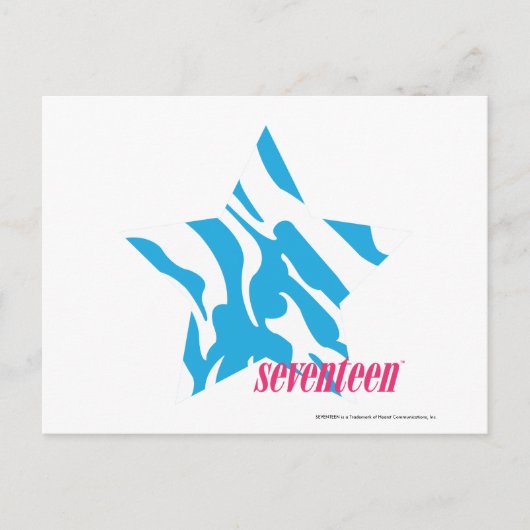 Zebra Aqua 3 Briefkaart (Voorkant)