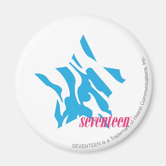 Zebra Aqua 3 Magneet (Voorkant)