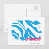 Zebra Aqua 4 Briefkaart (Voorkant / Achterkant)