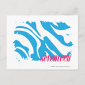 Zebra Aqua 4 Briefkaart (Voorkant)