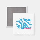 Zebra Aqua 4 Magneet (Voorkant / Achterkant)