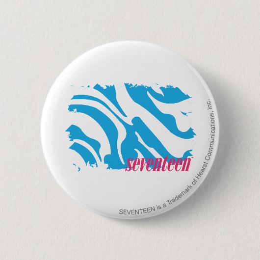 Zebra Aqua 4 Ronde Button 5,7 Cm (Voorkant)