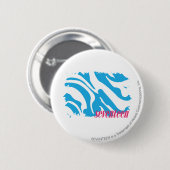 Zebra Aqua 4 Ronde Button 5,7 Cm (Voorkant /achterkant)