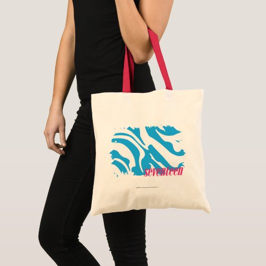 Zebra Aqua 4 Tote Bag (Voorkant (product))