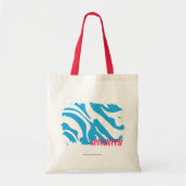 Zebra Aqua 4 Tote Bag (Voorkant)